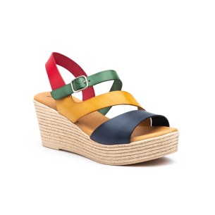 DSD : Hoge sandalen in gekleurd leer : Dames CALZADOS DSD 2