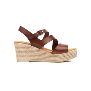 DSD : Hohe Sandalen aus braunem Leder : Damen CALZADOS DSD