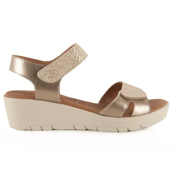 copy of Sandali in pelle metallizzata con zeppa di Tekila CHAMBY