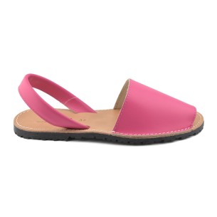 CBP | Abarcas menorquinas piel fuxia | Mujer CBP - CONBUENPIE