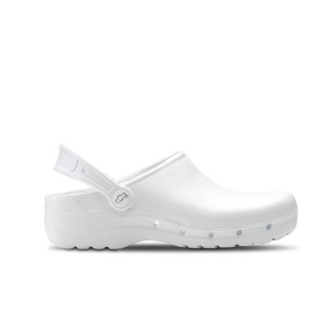 Zuecos Sanitarios blancos mujer FELIZ CAMINAR