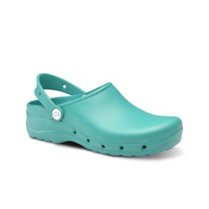 Zuecos Sanitarios verdes mujer FELIZ CAMINAR 2