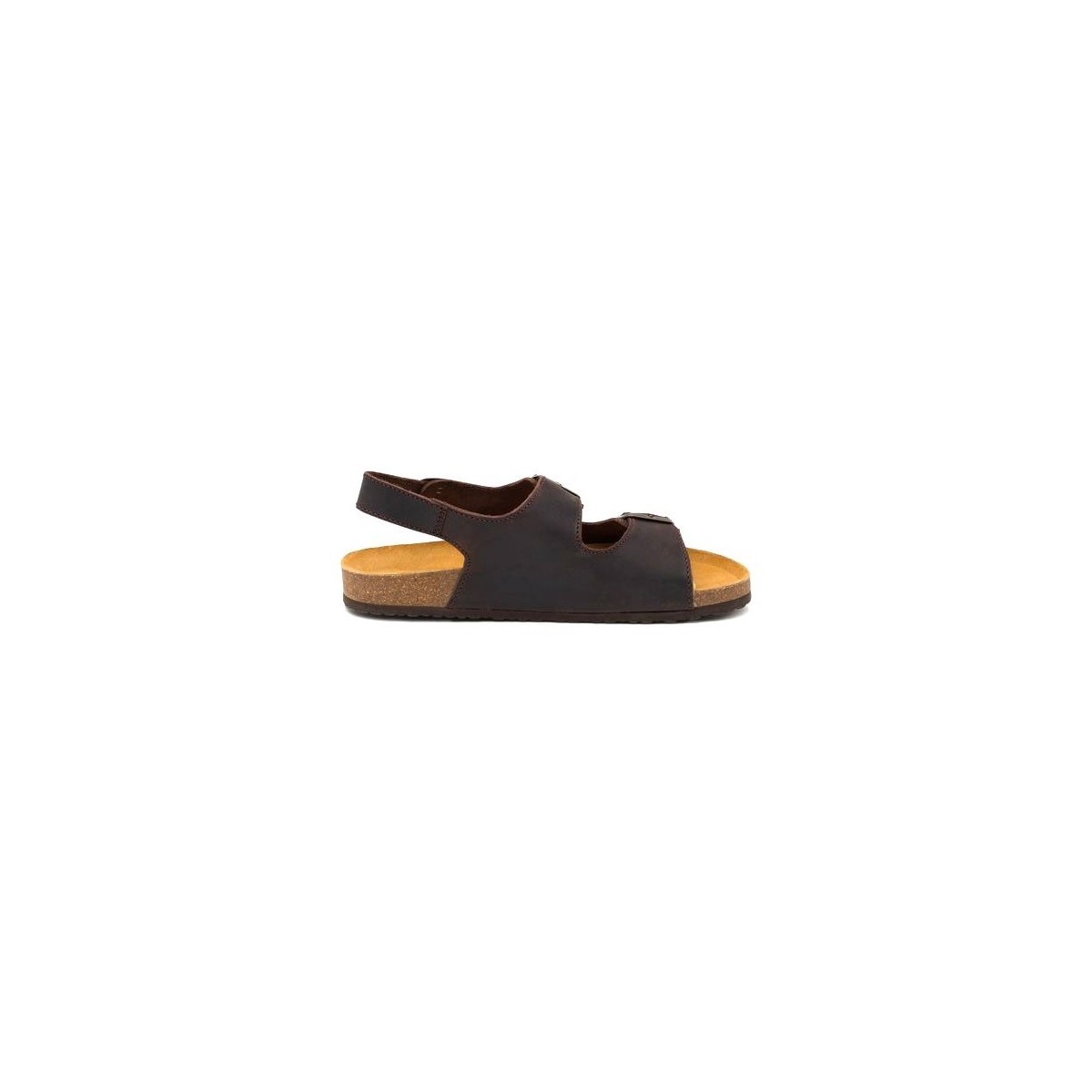 Bio men's brown leather sandals by Casual