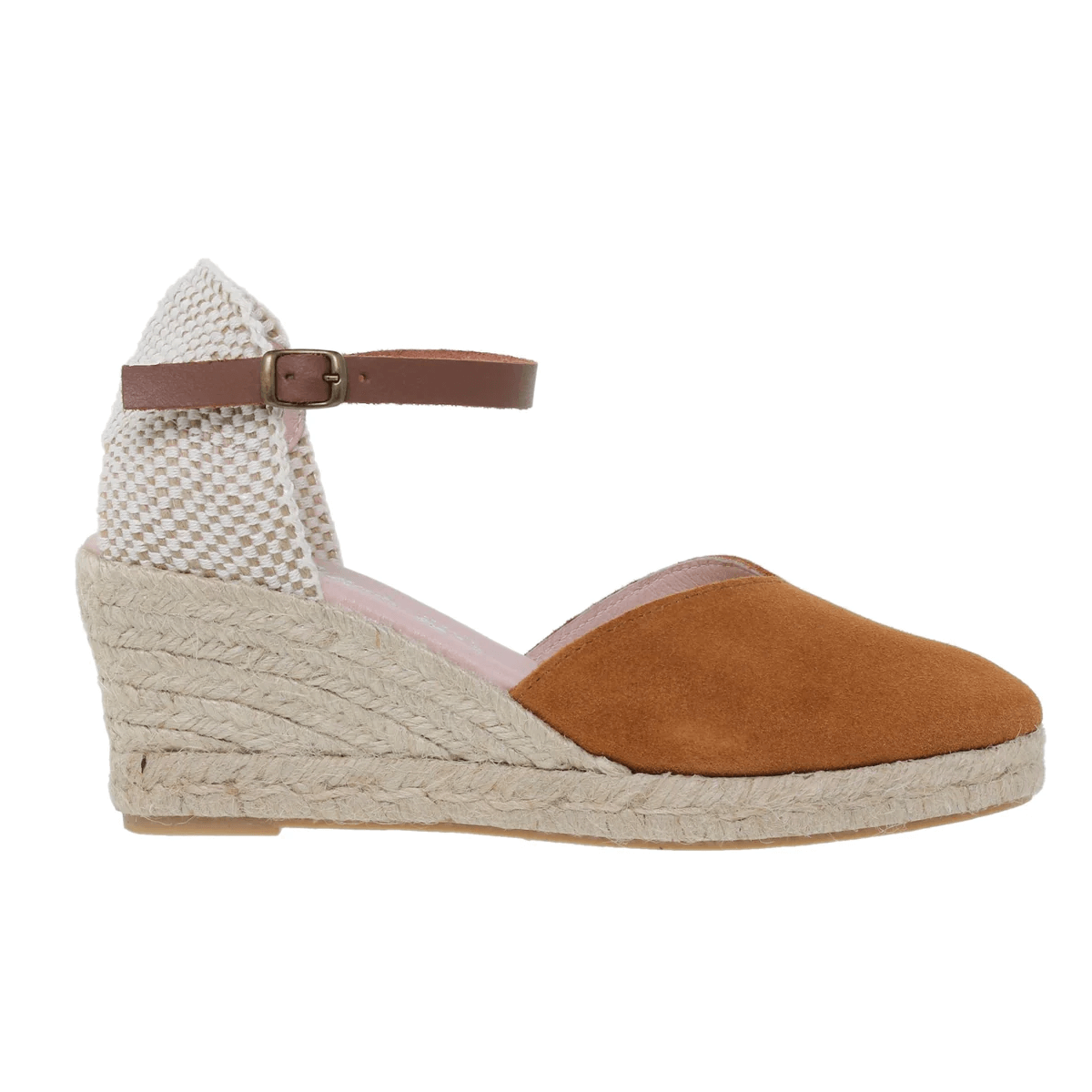Brown leather espadrilles by Amelie