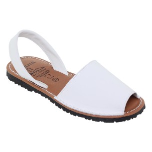 C. Ortuño|Weiße gepolsterte Leder-Sandalen für Frauen AVARCAS C.ORTUÑO 2
