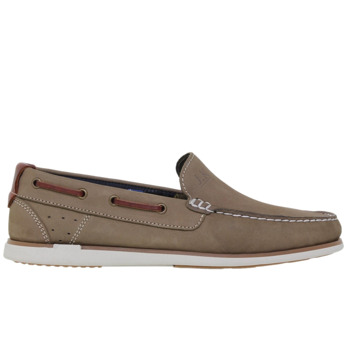 Bruin leren mocassins van Casual