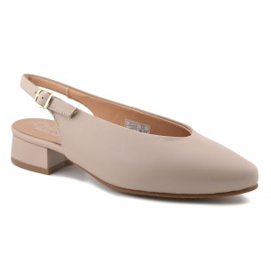 Décolleté in pelle beige di Chamby CHAMBY 2