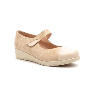 Beige leren ballerina's van CBP CBP - CONBUENPIE 2