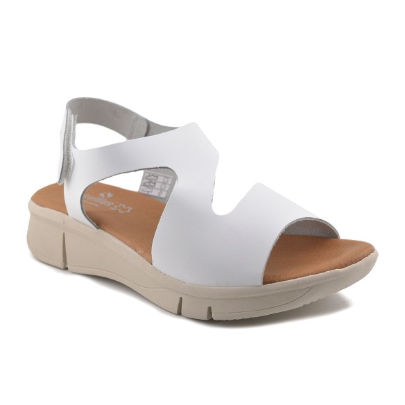 Witte leren sandalen CBP - CONBUENPIE