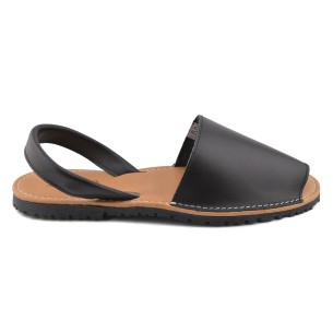 Avarcas Menorquinas schwarze Ledersandalen von CBP CBP - CONBUENPIE