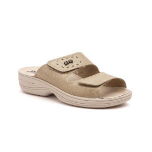 Sandales anatomiques en cuir beige-Clogs by Bio Up BIO UP 2