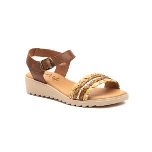 Sandalias de mujer de Piel marrón by CBP CBP - CONBUENPIE 2
