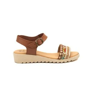 Bruin Leren Sandalen van CBP CBP - CONBUENPIE