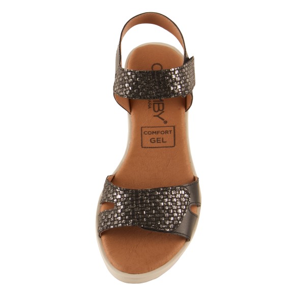 Sandalias de mujer negras de piel  by Chamby CHAMBY