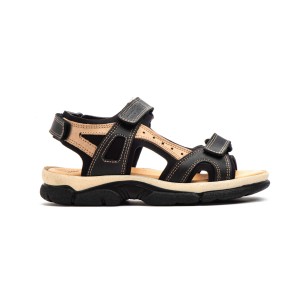 Californian black leather sandals by Morxiva MORXIVA SHOES