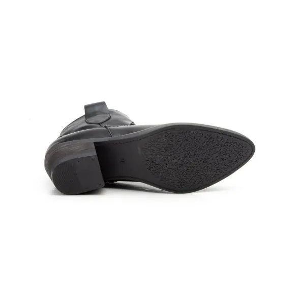 Botines Camperos de piel negros Par y Medio