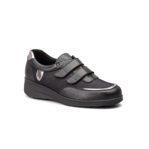 Scarpe Iberico|Sneakers casual in pelle nera|Donna IBERICO SHOES 2