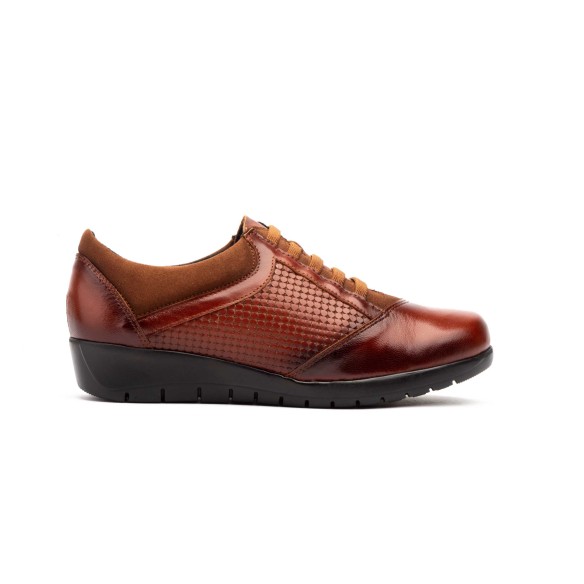 Cpb | Braune lässige Lederturnschuhe | Women's CBP - CONBUENPIE