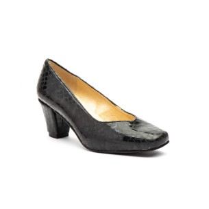 Zapatos Salones de piel charol negros CONBUENPIE 2