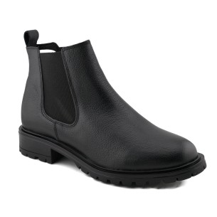 Botines de tacón de piel negros CASUAL 2