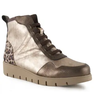 Metallic Leren Casual Enkellaarsjes CHAMBY 2