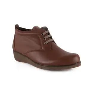 copy of Botins clássicos com atacadores em pele vermelha Pie de Angel 2