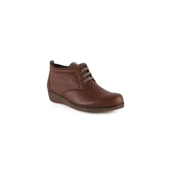 copy of Klassische rote Lederstiefeletten zum Schnüren Pie de Angel