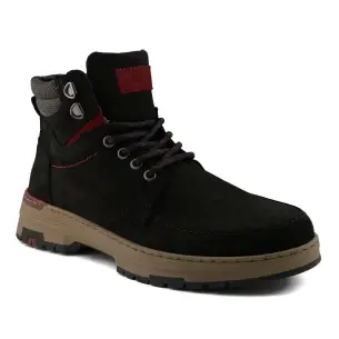 Casual black leather ankle boots ROUTE 83 2
