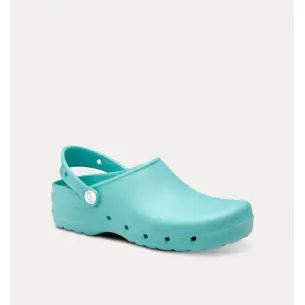 Türkisfarbene Damenbindenclogs FELIZ CAMINAR 2