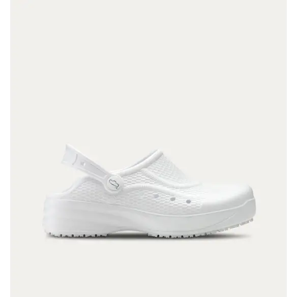 Zuecos Sanitarios mujer blancos FELIZ CAMINAR