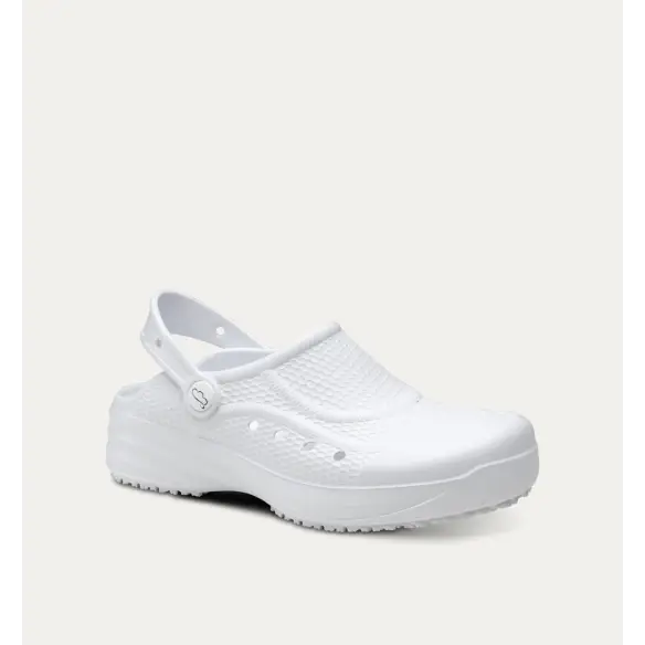 Zuecos Sanitarios mujer blancos FELIZ CAMINAR