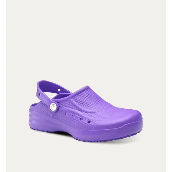 Zuecos Sanitarios mujer lila FELIZ CAMINAR