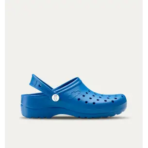 Zoccoli perforati blu da donna FELIZ CAMINAR