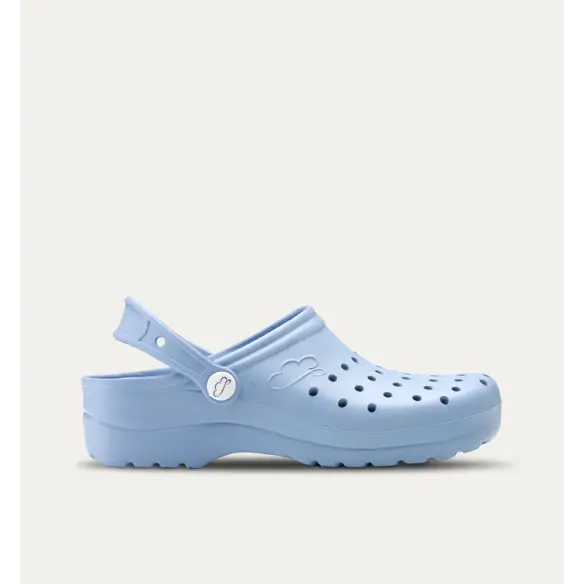 Perforierte Clogs hellblau Frau FELIZ CAMINAR