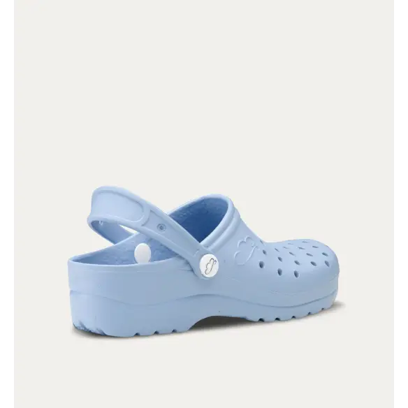 Tamancos perfurados azul claro mulher FELIZ CAMINAR