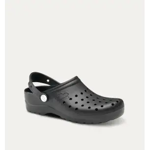 Black perforated clogs for women FELIZ CAMINAR 2