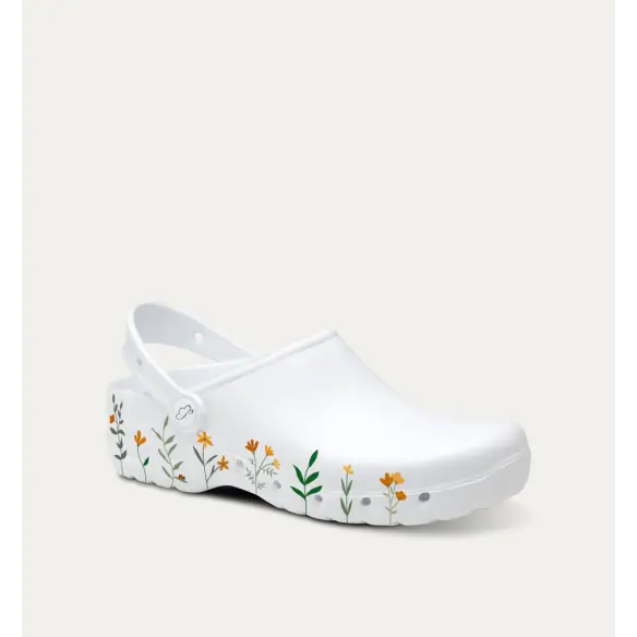 Witte EVA damesklompen FELIZ CAMINAR