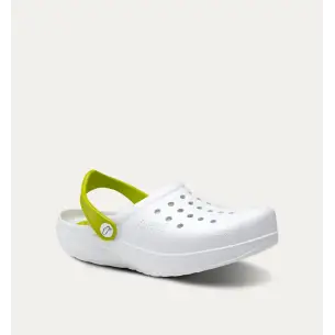 Ergonomische Clogs weiß und grün FELIZ CAMINAR 2