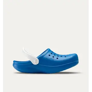 Ergonomische klompen blauw en wit FELIZ CAMINAR