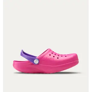Zuecos Ergonómicos fuxia y lila FELIZ CAMINAR