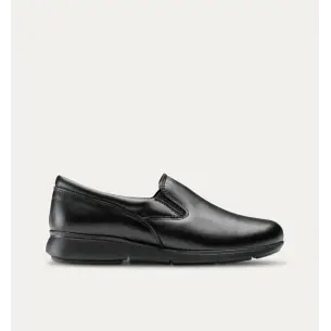 Mocassins en cuir noir femme FELIZ CAMINAR