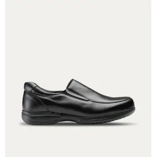 Black Leather Moccasins FELIZ CAMINAR