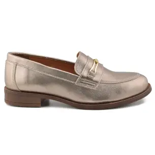 Mocassins en cuir métallisé CASUAL
