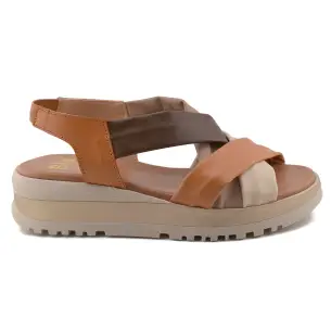 Blusandal : Leren sandalen : Vrouw BLUSANDAL