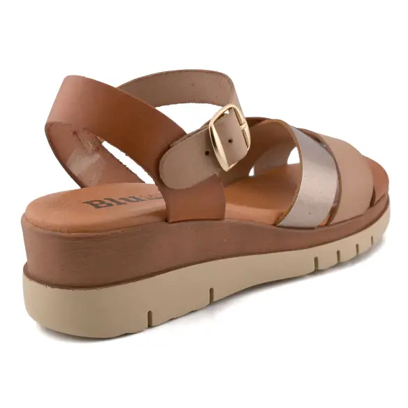 Blusandal : Sandales en cuir multi-cuir : Femme BLUSANDAL