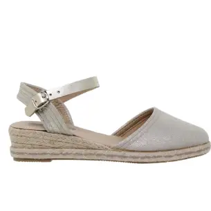 Amelie : Gold jute espadrilles : Woman AMELIE
