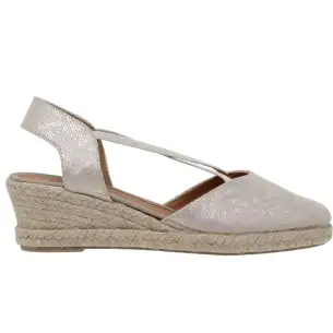 Amelie : Gold jute espadrilles : Woman AMELIE