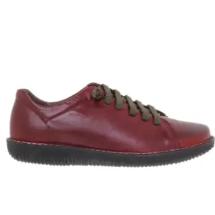 Boleta Schuhe : Freizeitschuhe aus bordeauxfarbenem Leder : Frau BOLETA SHOES