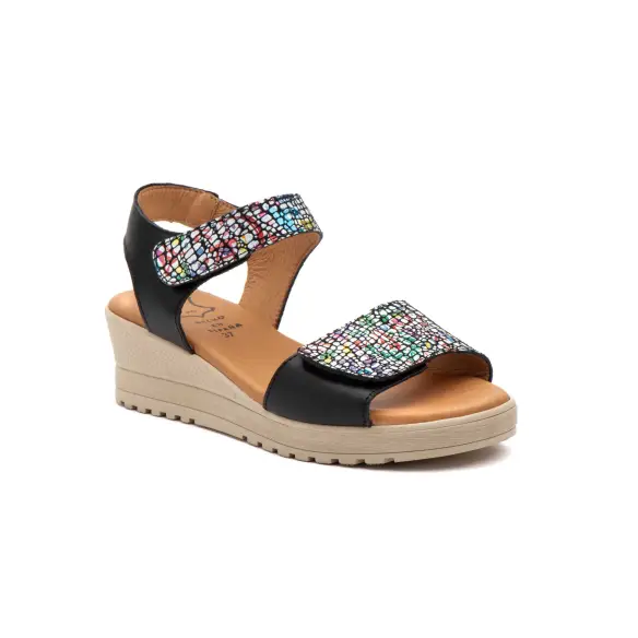 CBP | Zwart leren sandalen | Dames CBP - CONBUENPIE