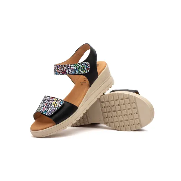 CBP | Zwart leren sandalen | Dames CBP - CONBUENPIE